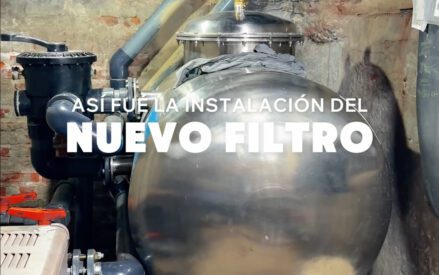 Nuevo filtro para la pileta climatizada